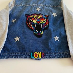 Distressed Denim jacket. New